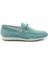Yeşil Leather Erkek Loafer Ayakkabı E01011033002 1