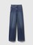 Kadın Lacivert High Rise Stride Wide-Leg Curvy Jean Pantolon 4