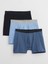 Erkek Mavi 3'lü Brief Boxer Seti 1