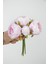 Yapay Çiçek 6lı Ipek Peony Şakayık Gül Demeti 25 cm Lila 4