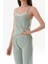 Ince Çizgili Askılı Dantelli Pijama Takımı 5