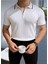 Erkek Fermuarlı Polo Yaka Örme Triko T-Shirt 1