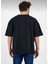 Erkek Oversize Pamuklu Bisiklet Yaka Kısa Kollu T-Shirt 2
