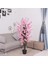 Yapay Ağaç Pembe Japon Kiraz Çiçeği Bahardalı Ağacı Sakura Çiçeği Çalılı 150 cm 3