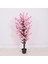 Yapay Ağaç Pembe Japon Kiraz Çiçeği Bahardalı Ağacı Sakura Çiçeği Çalılı 150 cm 5