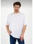Erkek Oversize Pamuklu Bisiklet Yaka Kısa Kollu T-Shirt 1
