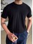 Erkek Bisiklet Yaka Örme Triko T-Shirt 1