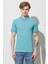 %100 Pamuk Regular Fit Normal Kesim Mint Yeşili Polo Yaka Tişört 1