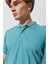 %100 Pamuk Regular Fit Normal Kesim Mint Yeşili Polo Yaka Tişört 3