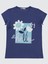 Kız Çocuk Tişört 10-13 Yaş Indigo 1