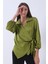 Yeşil Yandan Bağlama Detaylı Bluz Gömlek 41620075.07 4