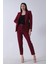 Bordo Klasik Yaka Ceketli Takım 0106309.04 4