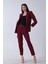 Bordo Klasik Yaka Ceketli Takım 0106309.04 5