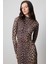 Leopar Desenli Elbise 2