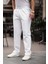 Relaxed Fit Yazlık Erkek Pantolon Beyaz 1