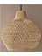Modern Bambu Rattan Tombik Sarkıt Avize 1