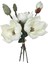 Yapay Çiçek Lüx Manolya Gerçek Dokulu Letex Eva Magnolia Gelin Çiçeği 40 cm Beyaz 2