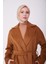 Belden Kuşaklı Kaşe Kaban 22K8207 Camel 3