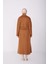 Belden Kuşaklı Kaşe Kaban 22K8207 Camel 5