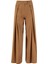 Pileli Tencel Pantolon Etek 25Y2801 Taba 3
