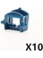 Askeri Savaş At Yapı Blokları Ortaçağ Şövalyeleri Figürler Süvari Mount Hayvan At Aksesuarları Saddles Halat Blokları Oyuncaklar C360 Renk: MAVI-10PCS (Yurt Dışından) 1