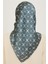 Monogram Desenli Sura Saf İpek Eşarp 9207D 01 83 4