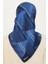Geometrik Desenli Twill Saf İpek Eşarp 9218D 83 85 4