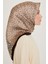 Klasik Desenli Sura Saf İpek Eşarp 9248D 80 32 2