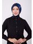 Beli Tünelli Asimetrik Tunik 23K4707 Siyah 3