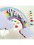 Unicorn Temalı Kız Çocuk Doğum Günü Isme Özel 3D Pasta Parti Süsü Seti Cake Topper 2