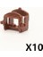Askeri Savaş At Yapı Blokları Ortaçağ Şövalyeleri Figürler Süvari Mount Hayvan At Aksesuarları Saddles Halat Blokları Oyuncaklar C360 Renk: Brown-10 Pcs (Yurt Dışından) 1