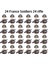40PCS/PARTI Ikinci Dünya Savaşı Askeri Karakterler Ikinci Dünya Savaşı Askerleri Ulusal Ordu Yapı Taşları Tuğlaları Birleştirme ı 2fja-1/boyut S (Yurt Dışından) 1