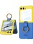 Samsung Galaxy Z Flip6 5g Manyetik Menteşe Koruması Pu+Pc Kickstand Telefon Kapağı (Yurt Dışından) 1