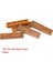 50PCS Moc Fayans 1x4 1x3 Tablet Ahşap Taneli Tehlike Çizgileri Desen Diy Yapı Taşları Tuğlalar 2431 63864 1X4L-KAHVERENGI 50PCS ile Uyumlu (Yurt Dışından) 1