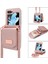 Samsung Galaxy Z Flip6 5g Kart Çantası Kickstand Pu Deri Pc Telefon Kılıfı Kayışlı (Yurt Dışından) 1