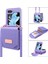 Samsung Galaxy Z Flip6 5g Kart Çantası Kickstand Pu Deri Pc Telefon Kılıfı Kayışlı (Yurt Dışından) 1