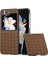 Samsung Galaxy Z Flip6 5g Dokuma Doku Deri + Pc Koruyucu Telefon Kapağı (Yurt Dışından) 1