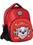 Wiggle Paw Patrol Kabartmalı Figür Anaokulu/Kreş Boy 2 Bölmeli Cepli Çocuk Okul Sırt Çantası Kırmız 1
