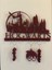 Harry Potter Hogwarts Anahtarlık Askısı + 3 Anahtarlık 3D Baskı - Bordo 1