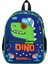 Lisanslı Dinazor Desenli Lacivert Anaokul Kreş Okul Öncesi Çocuk Sırt Çantası 3