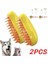 1-3Pcs Kedi Tarağı Buhar Fırçası, Masaj Için Elektrikli Püskürtücü Forcat Pet Aracı 3'Te 1 Elektrik Spreyleri Masaj Tarakları Renk: 2Pcs-Sarı (Yurt Dışından) 1