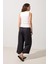 Ekru Kolsuz Crop Triko Bluz 5