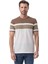 Yatay Baskılı Bisiklet Yaka T-Shirt 1