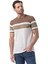 Yatay Baskılı Bisiklet Yaka T-Shirt 3