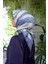 Yaz Işıltısı Koleksiyonu Soft Eşarp Gri Krem 1183-15 4