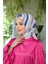 Yaz Işıltısı Koleksiyonu Soft Eşarp Mavi Pudra 1183-08 3