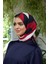 Yaz Işıltısı Koleksiyonu Soft Eşarp Bordo Siyah 1186-11 3