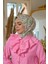 Yaz Işıltısı Koleksiyonu Soft Eşarp Toz Pembe Yeşil 1191-05 3