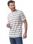 Yatay Çizgili Bisiklet Yaka T-Shirt 2