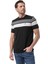 Yatay Çizgili Bisiklet Yaka T-Shirt 3